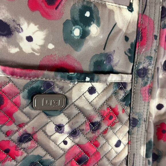 LUG Sprinter North South Travel Tote Watercolor Pearl RFID Pocket 15 x 14 - Picture 7 of 7